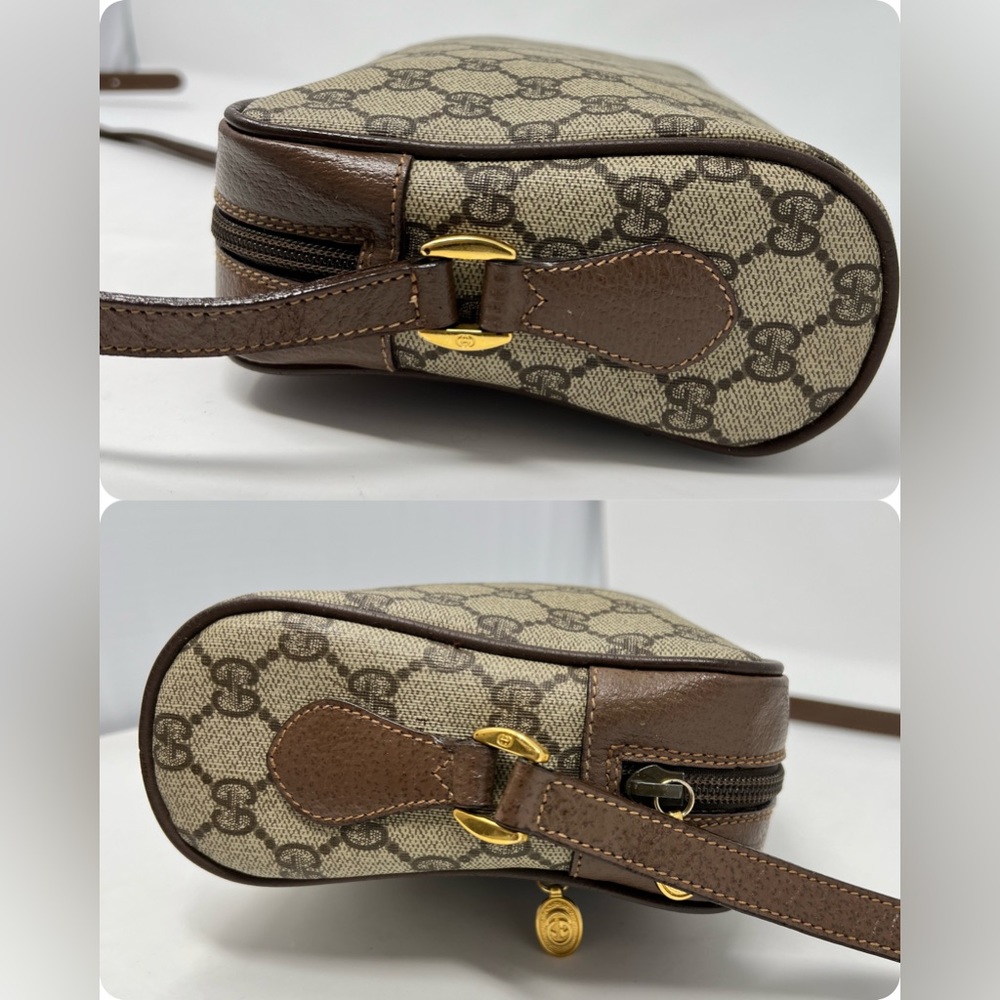 Gucci Brown GG Canvas Crossbody with Green-Red Web Stripe - Picture 8 of 15